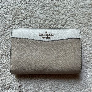 Kate Spade Beige and Cream Leather Wallet